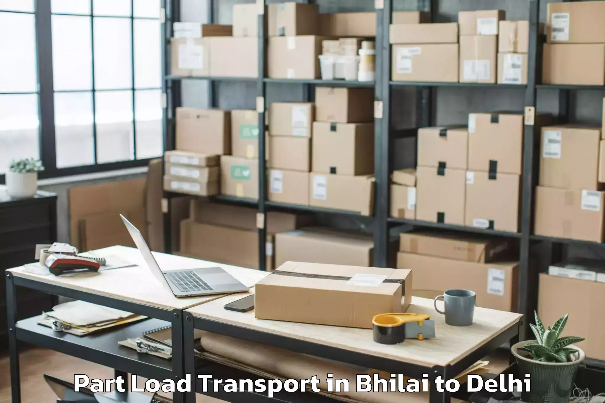 Get Bhilai to University Of Delhi Part Load Transport